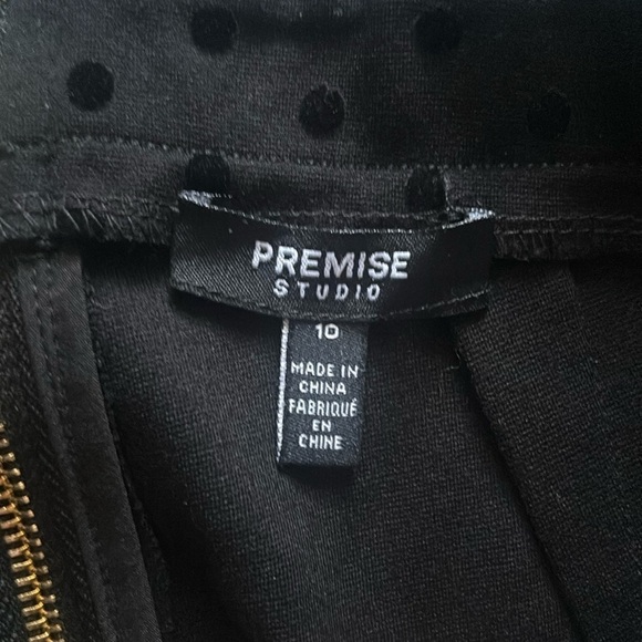 Polka dot black on black skirt​ - Picture 2 of 2